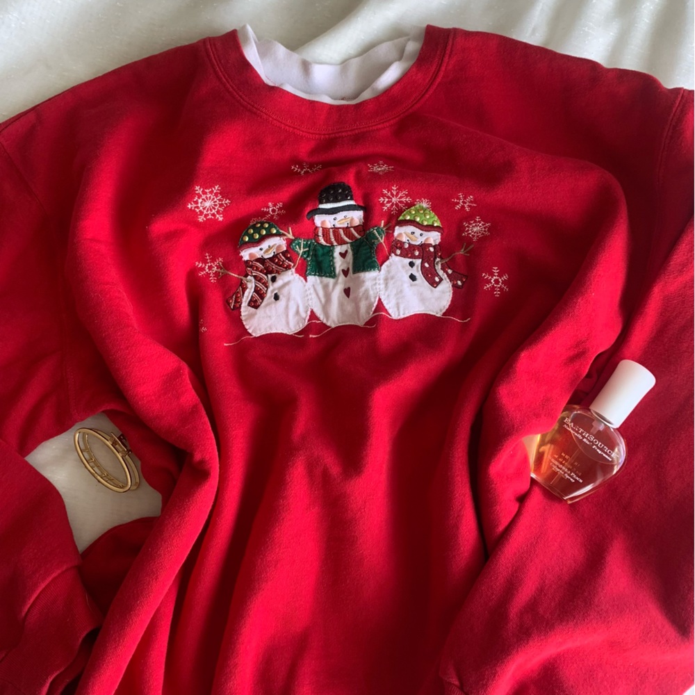 ♡ *:゚*。⋆ SOLD Morning Sun Vintage Christmas Sweater Size XL - Picture 1 of 4